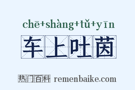 车上吐茵是什么意思的图片